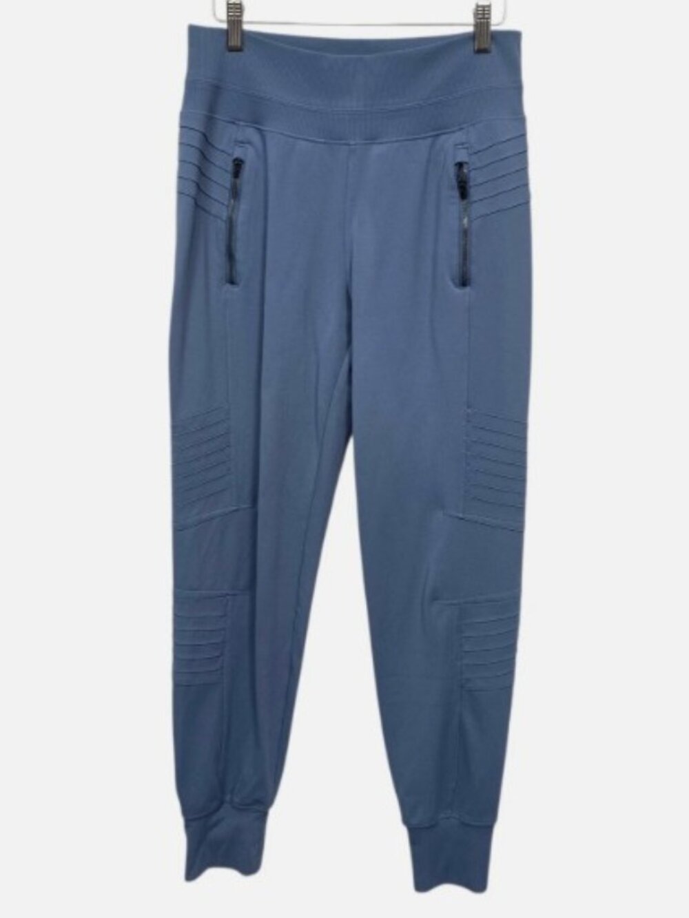 Athleta Venice Moto Jogger Cottage Blue High Rise Pants Womens Size Small